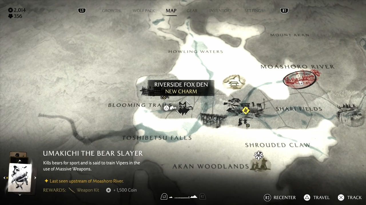 ghost of yotei dlc riverside fox map