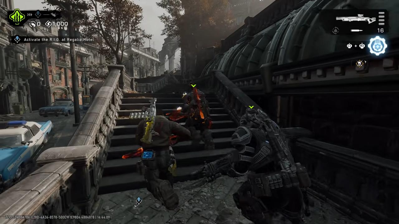 Gears of War E-Day Horde Seige Gameplay