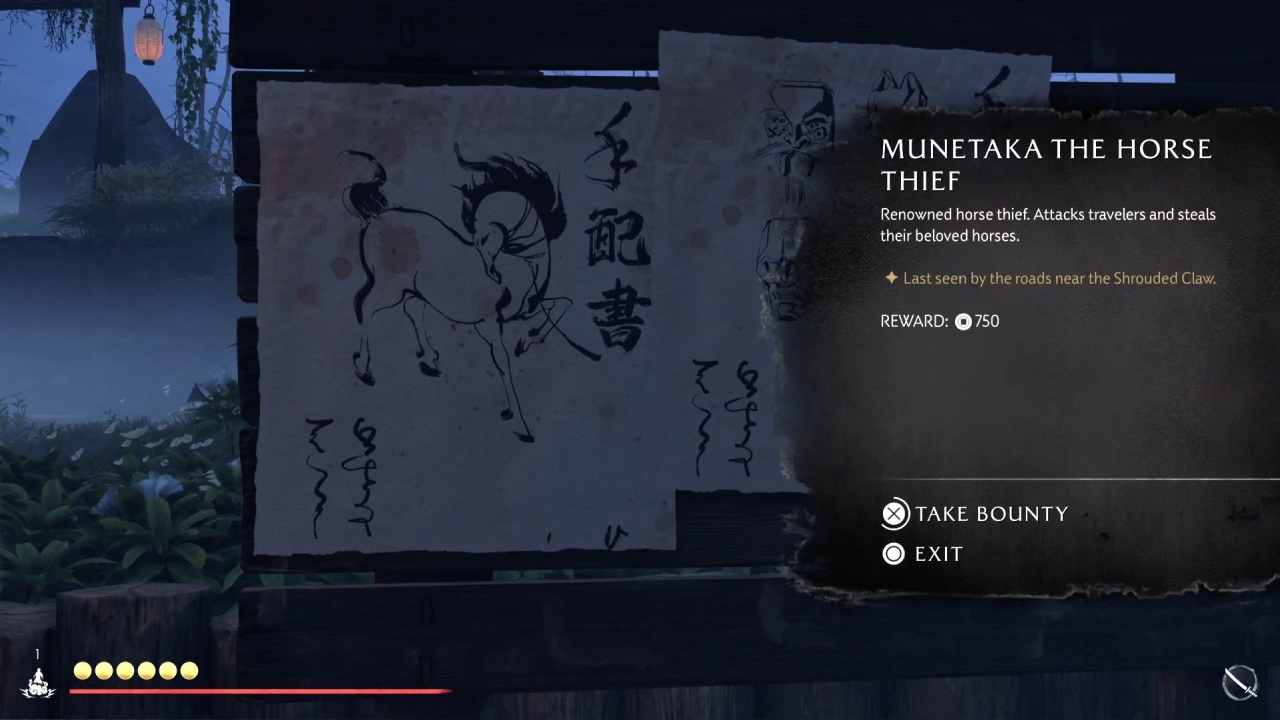 ghost of yotei dlc bounty munetaka