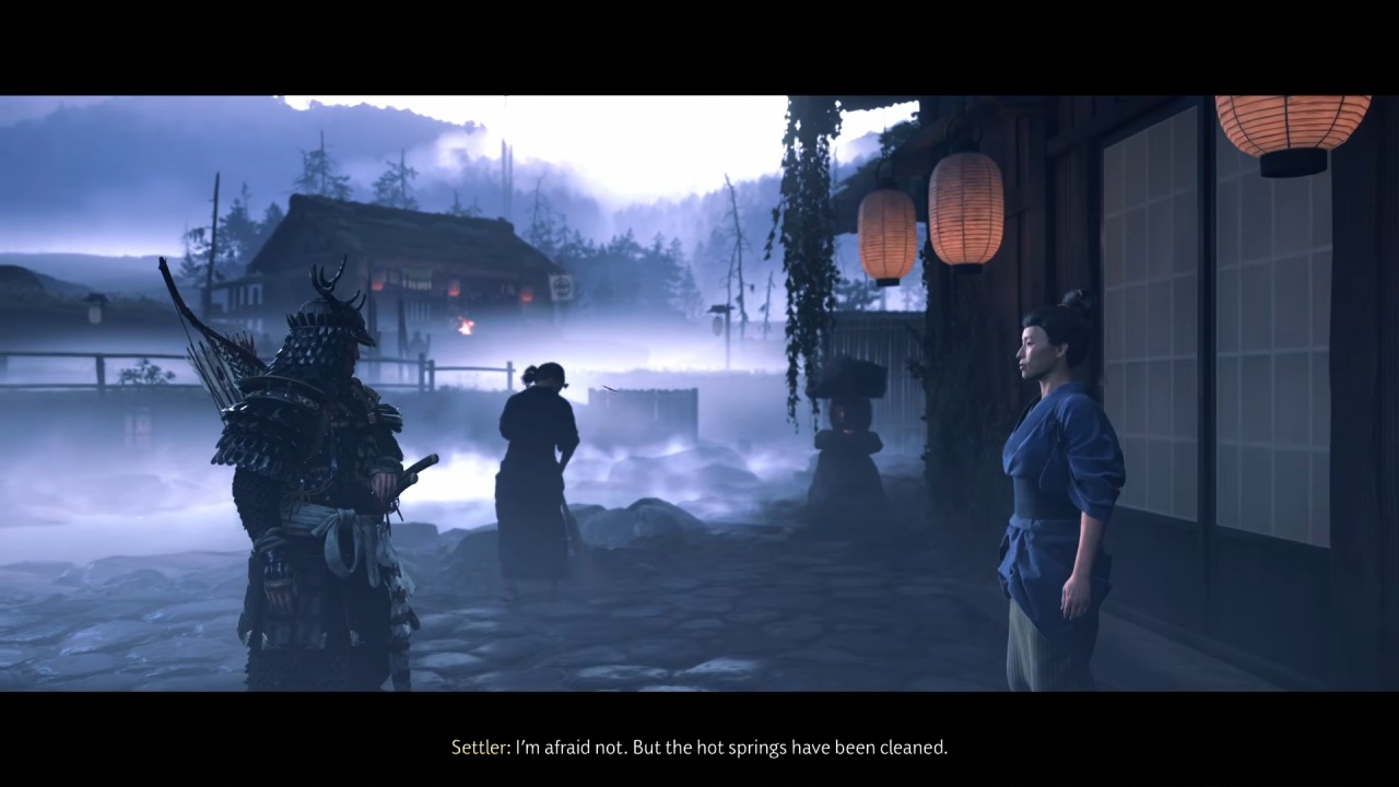 ghost of yotei dlc hotspring