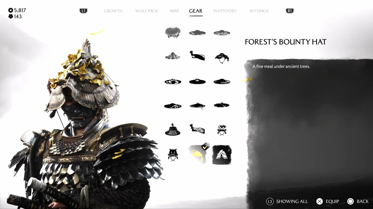 ghost of yotei dlc forest bounty hat