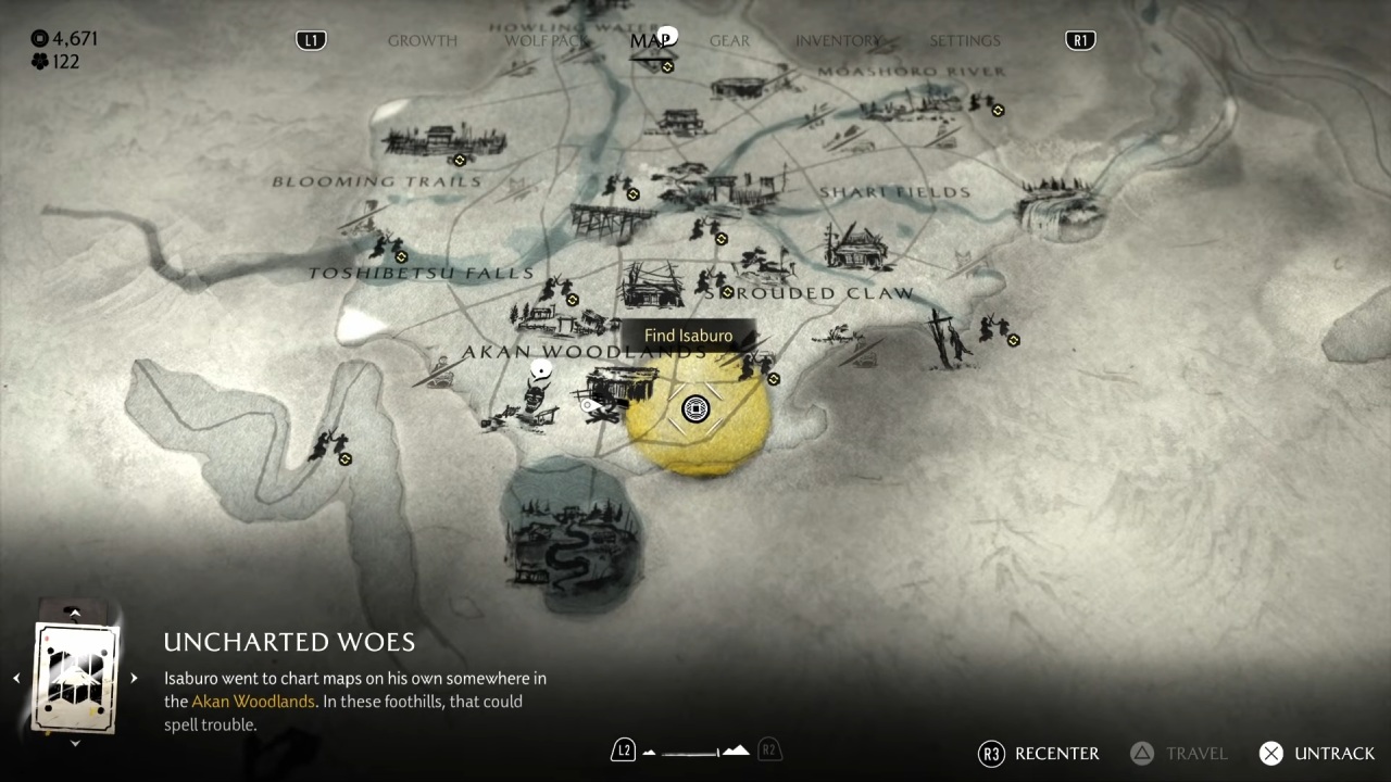 ghost of yotei dlc uncharted woes akan woodlands