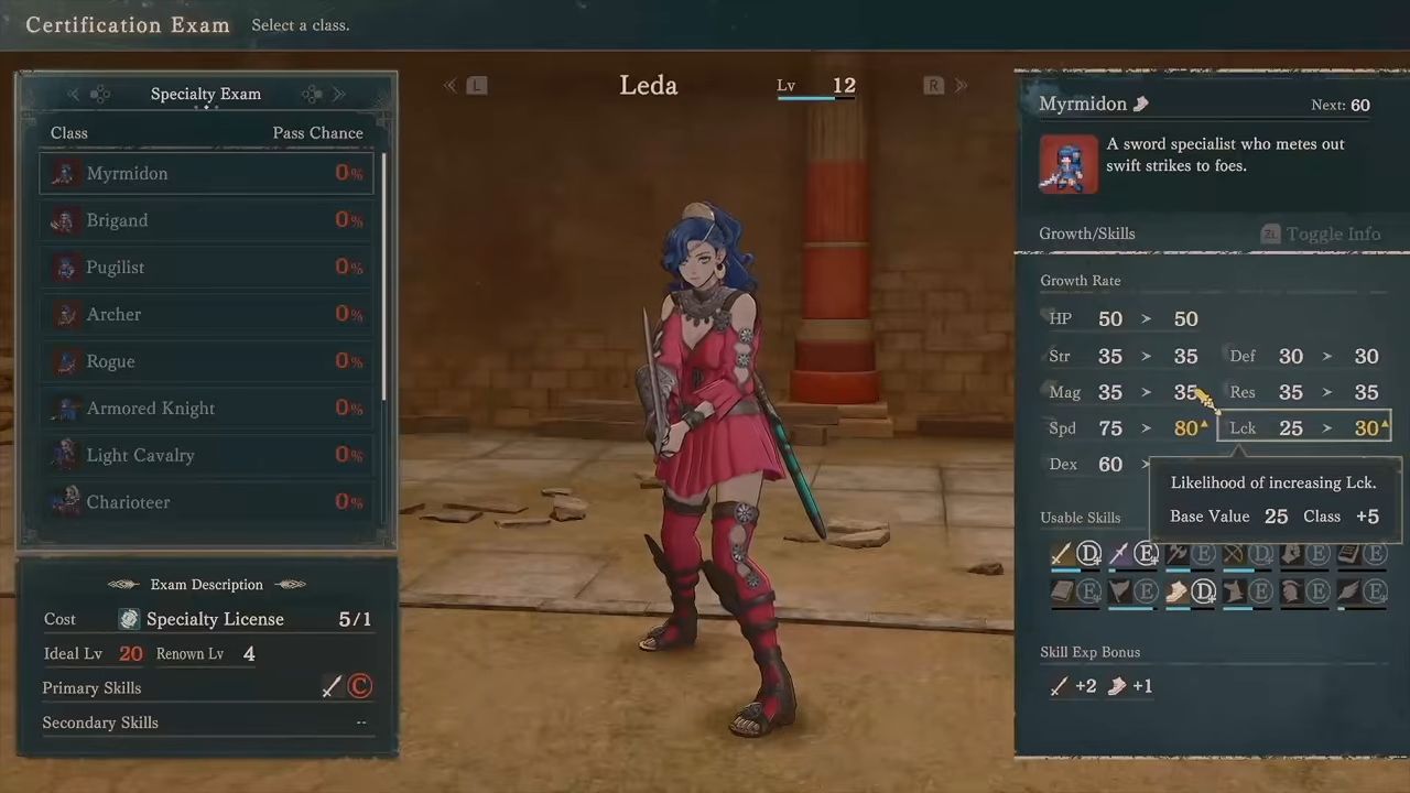 Fire Emblem: Fortune's Weave Myrmidon