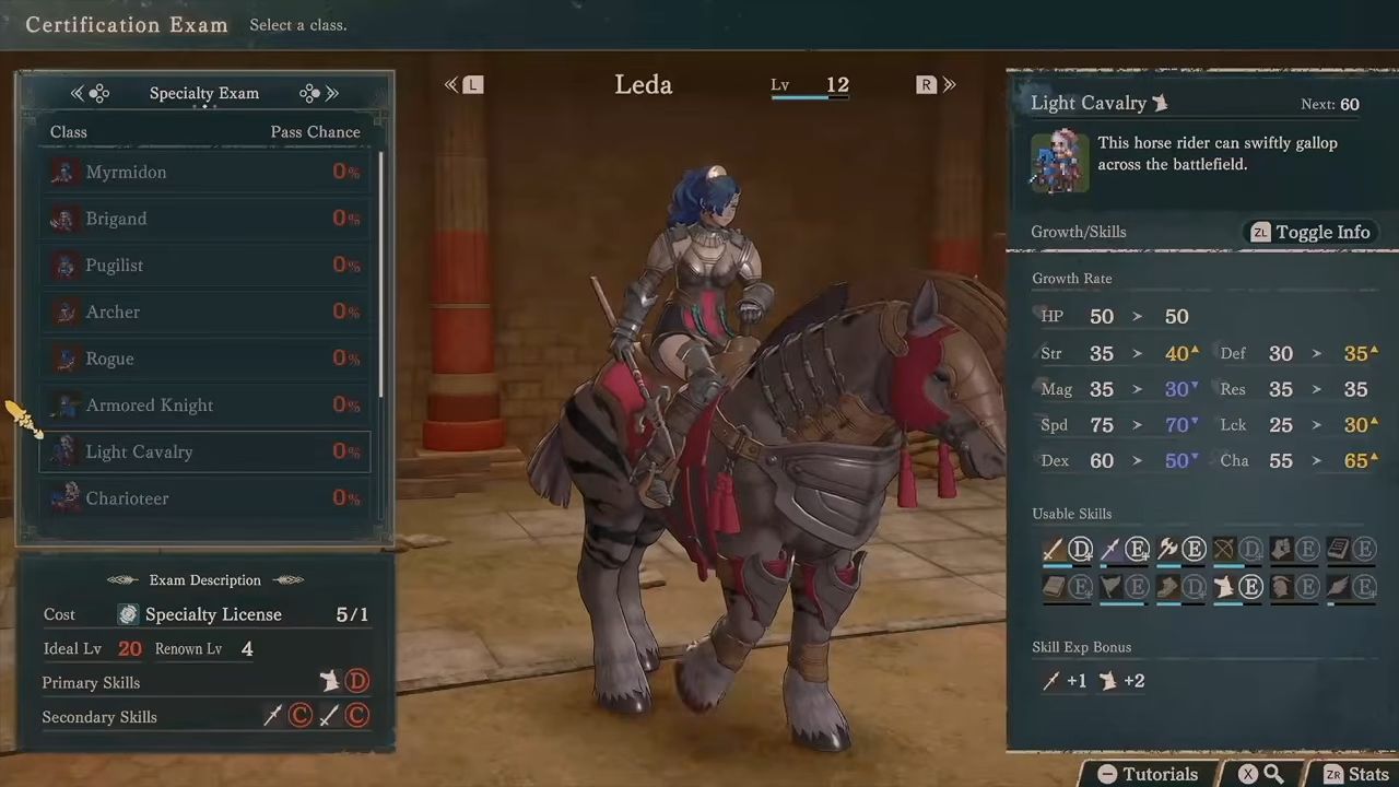 Fire Emblem: Fortune's Weave Light Cavalry