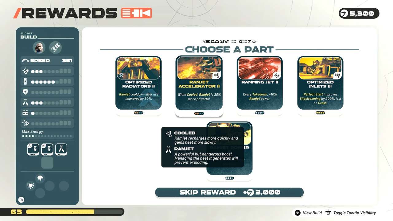 STAR WARS: Galactic Racer Reward Menu