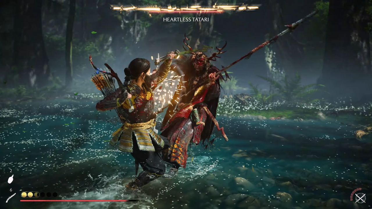 Ghost of Yōtei Echoes of Sekigahara Atsu fights Tatari 