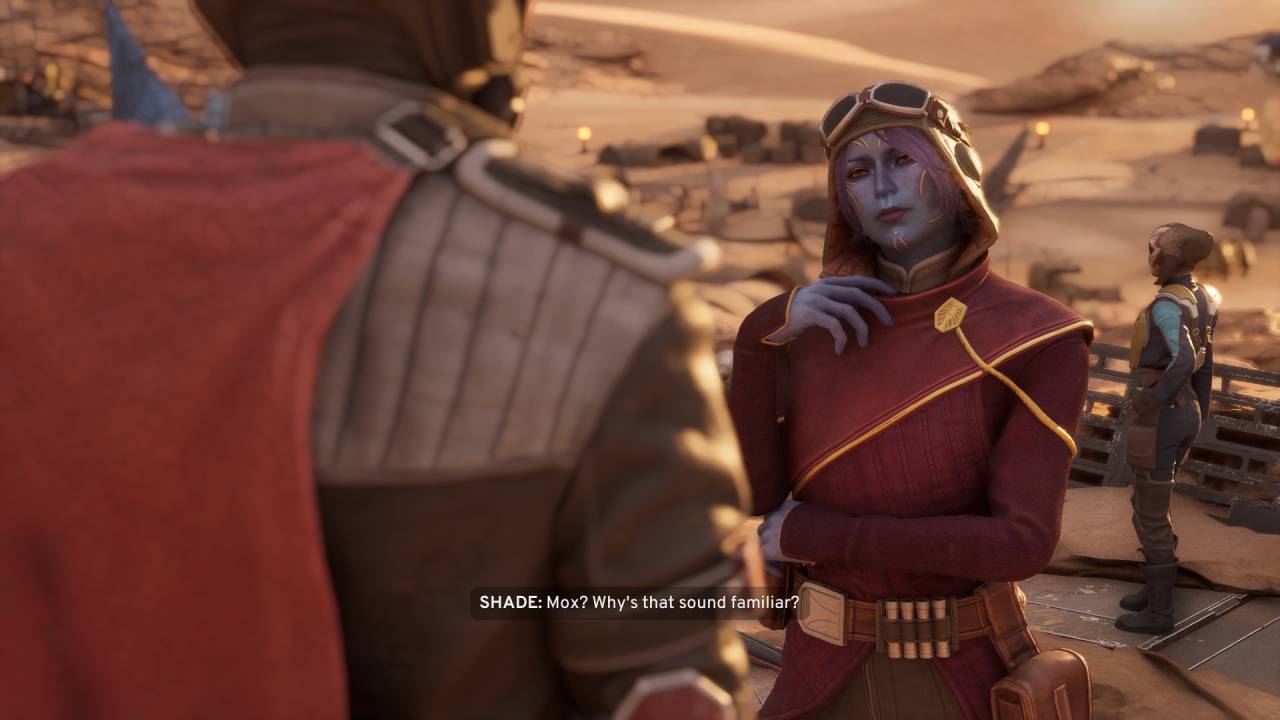 Star Wars: Galactic Racer Shade Beautiful Alien Mass Effect-like NPC Character
