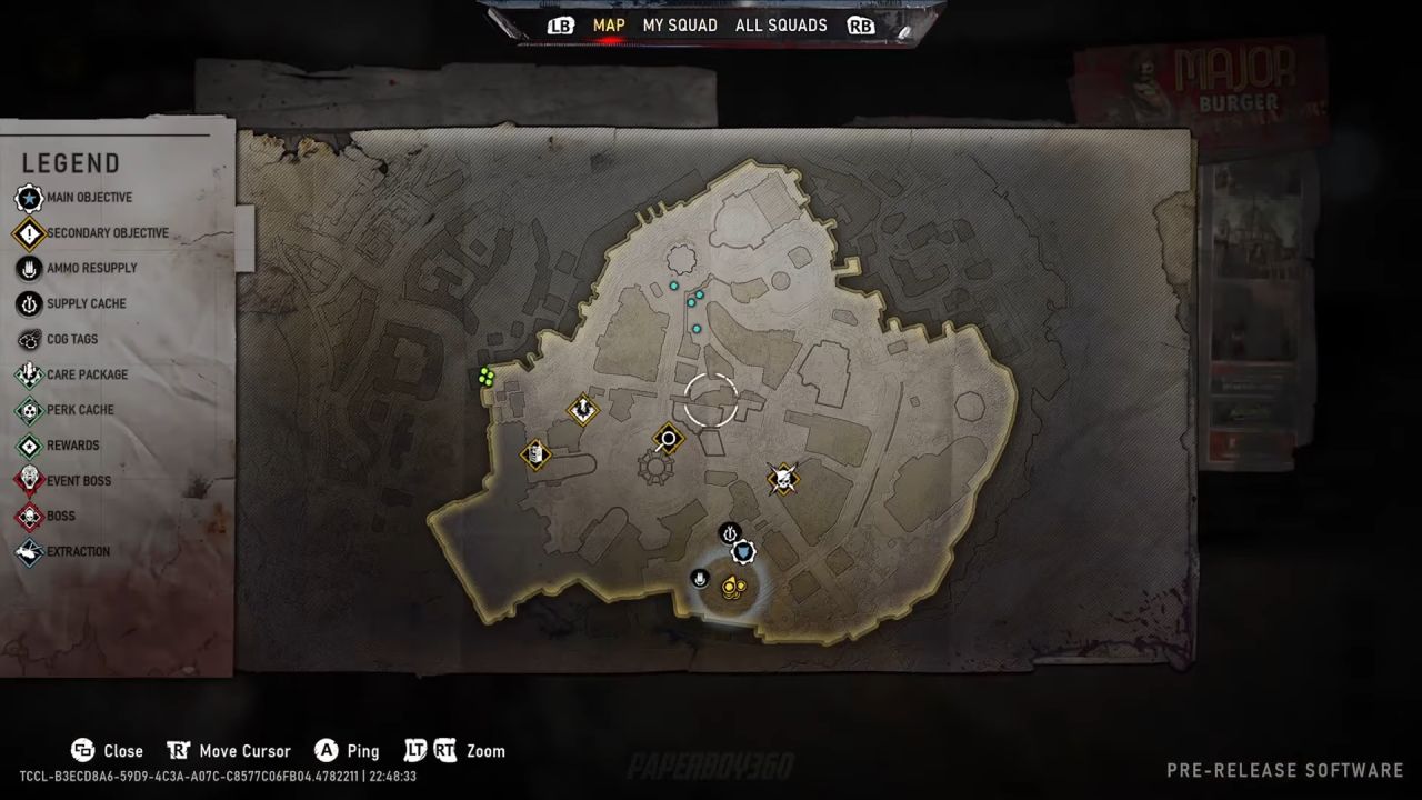 Gears of War E-DayGolden Quarter Map Layout