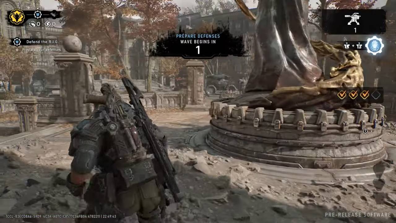 Gears of War E-Day Horde Siege Gameplay