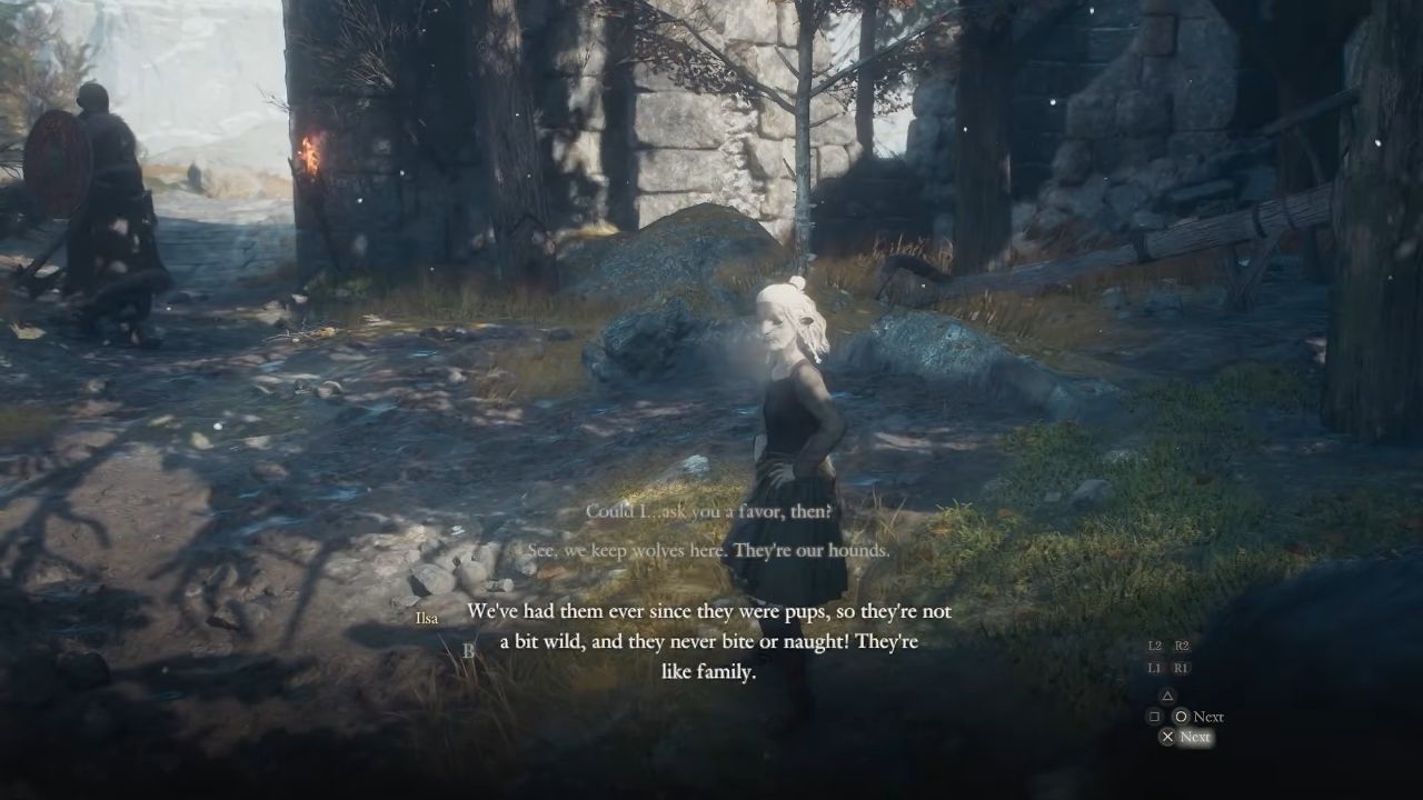 Dragon's Dogma 2: Dark Arisen Talking with little girl