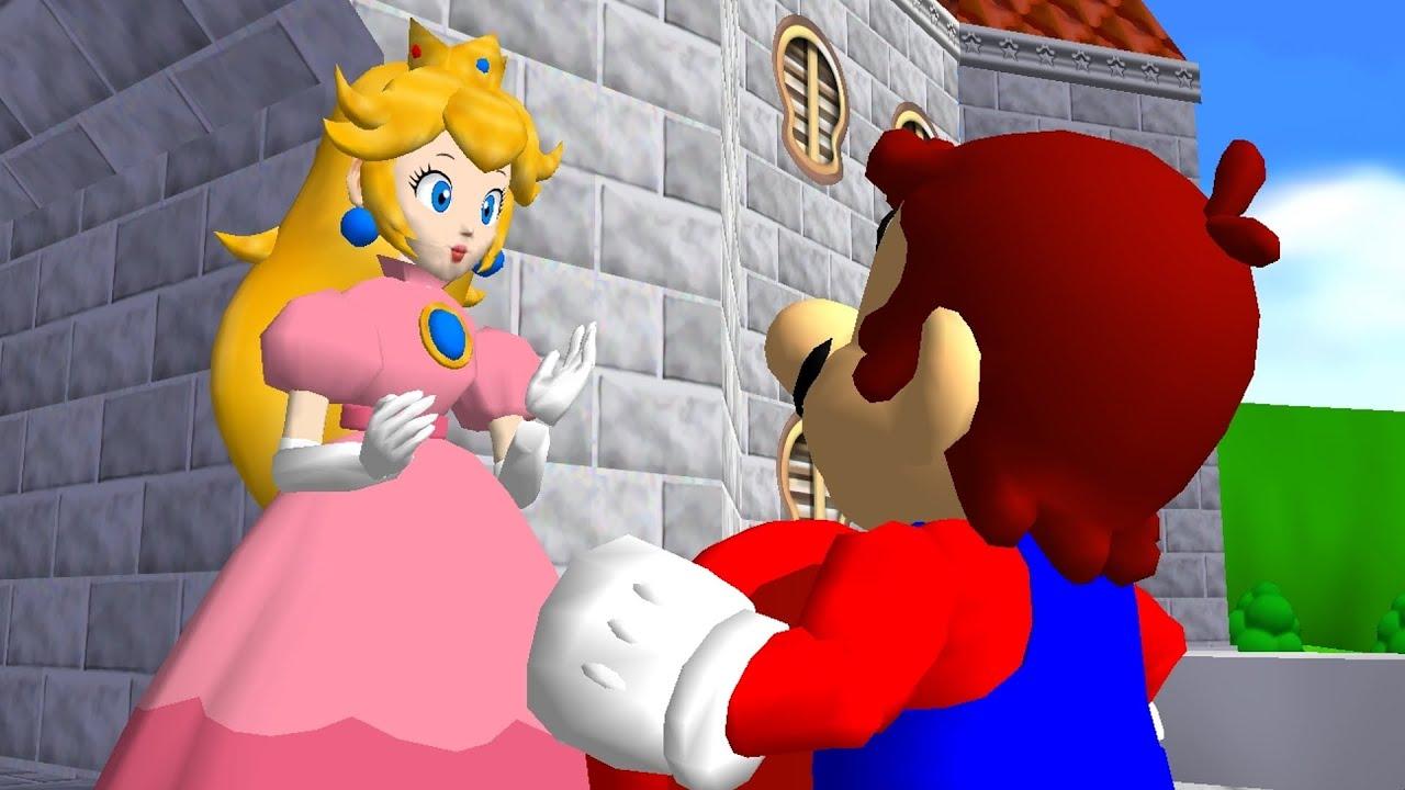 Super Mario 64 Princess Peach thanks Mario