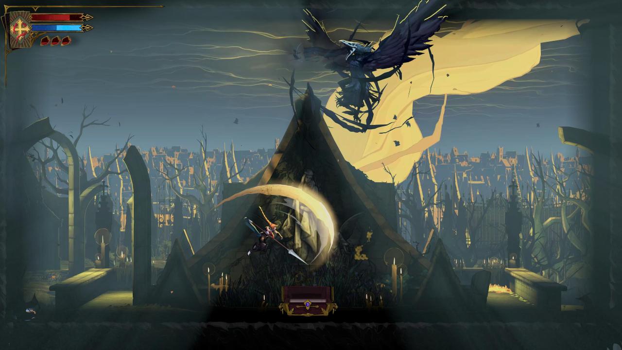 Castlevania: Belmont's Curse Rose Belmont Fighting against Flying Evil Birds