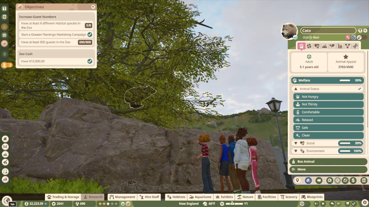 Planet Zoo 2 Open Museum for Grizzly Bear