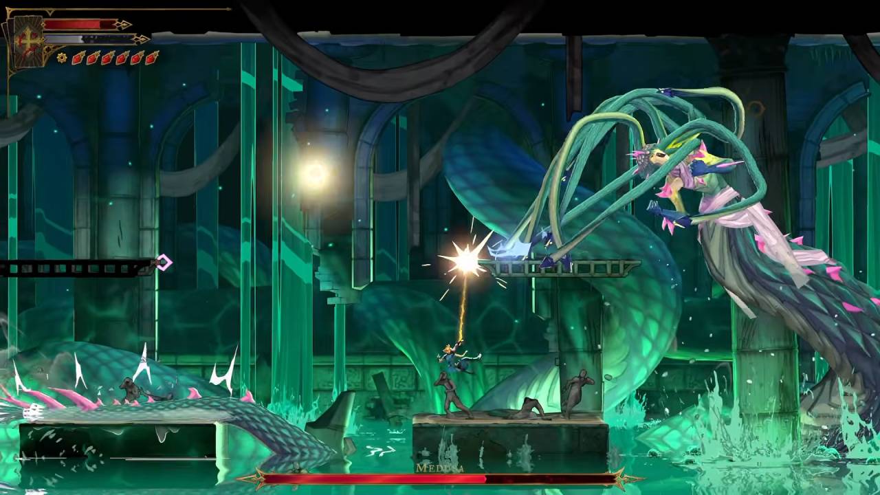 Castlevania: Belmont's Curse Avoiding Stone Gaze