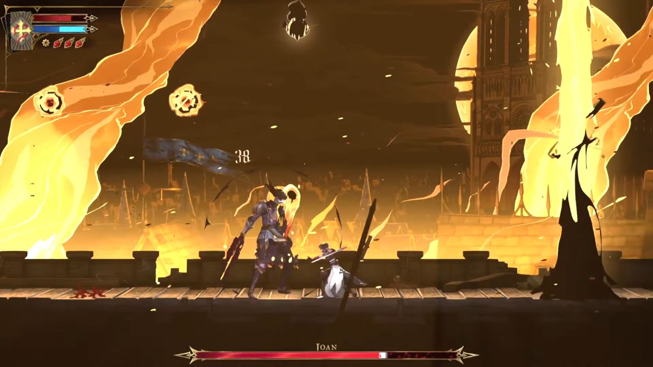 Castlevania: Belmont's Curse Handling Joan's Attacks and Openings