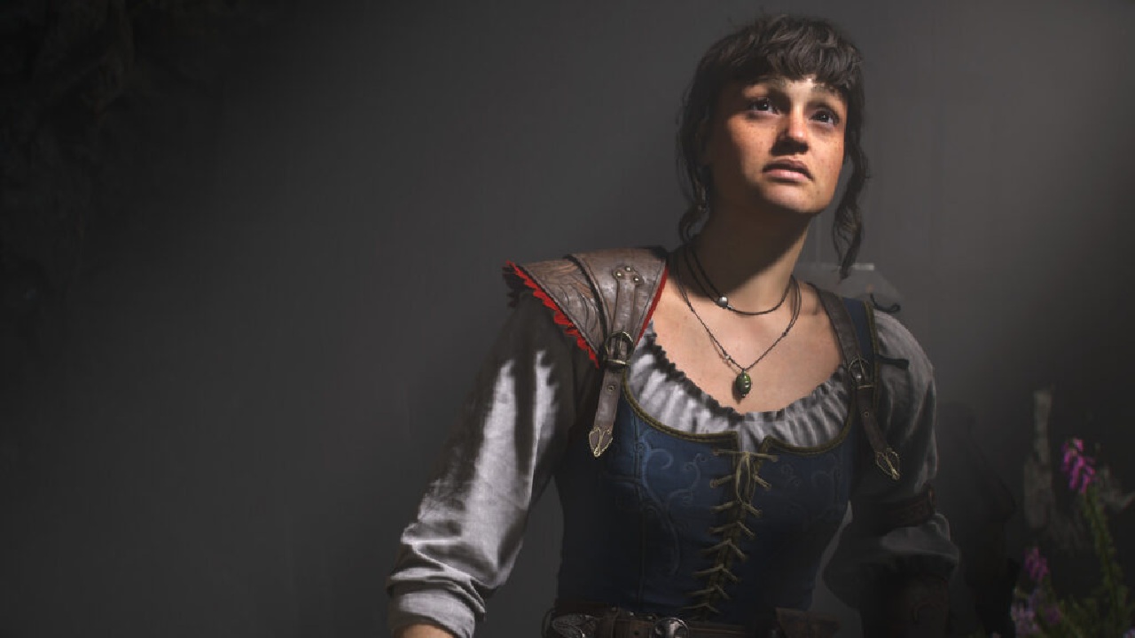 Fable 2027 female Hero looks up in thought