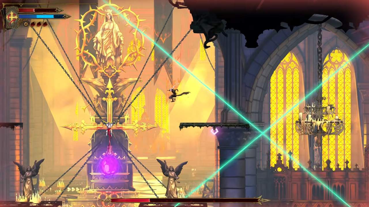 Castlevania: Belmont's Curse Dodging Vertical Beam Sequence