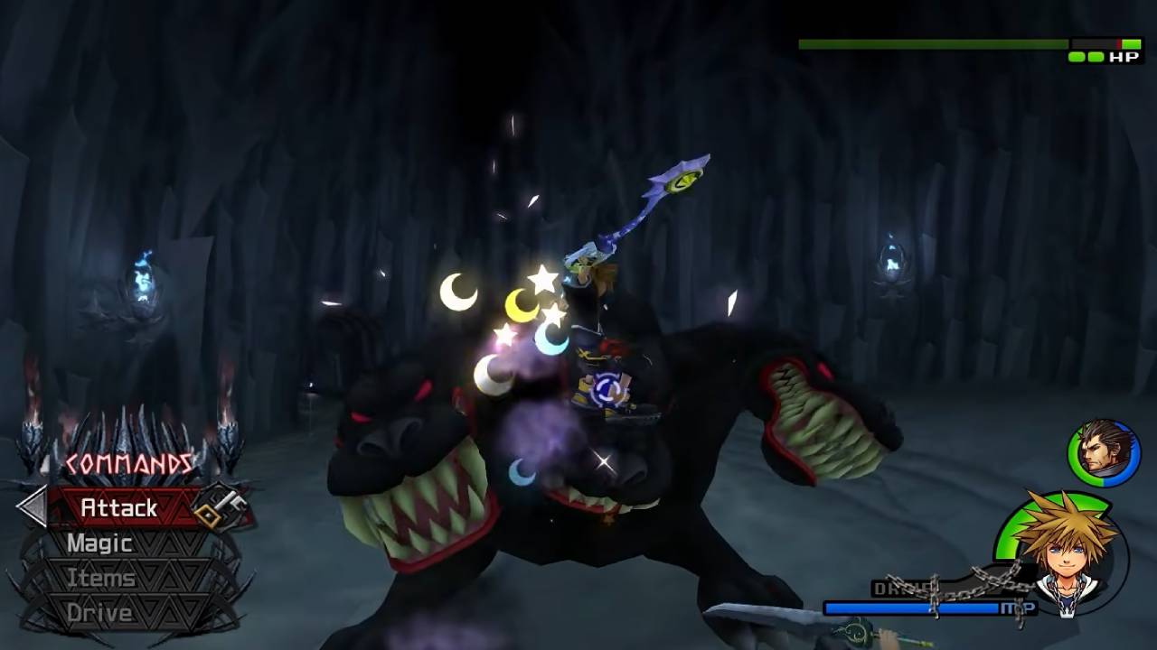 Kingdom Hearts Collection [I-III] Three-Headed Boss Fight