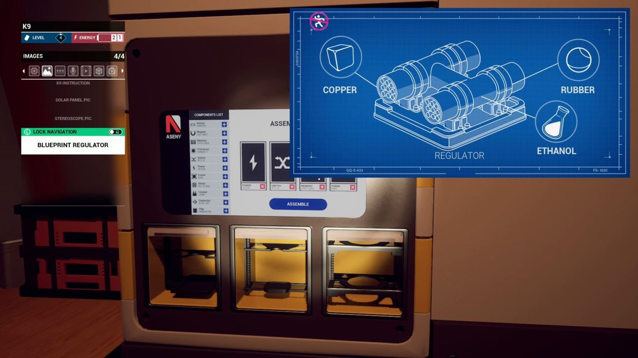 Rivage Train Component Blue Print