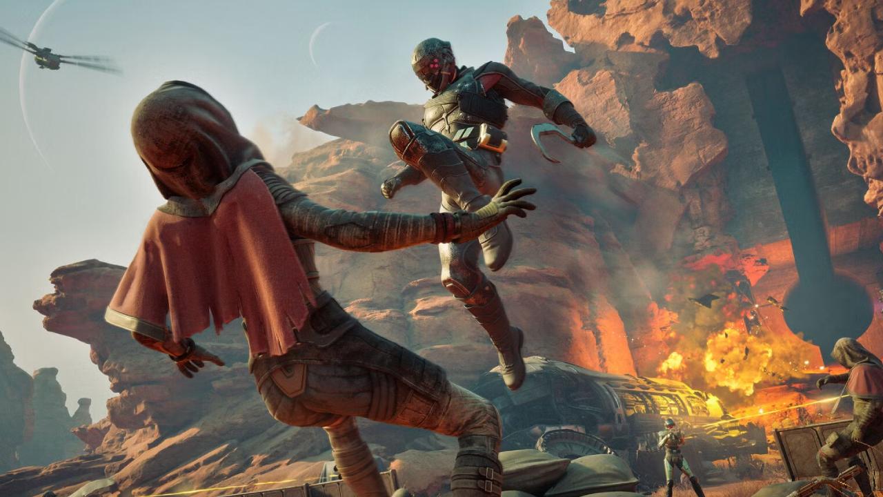 Dune Awakening pvp mode soldiers engaging in combat