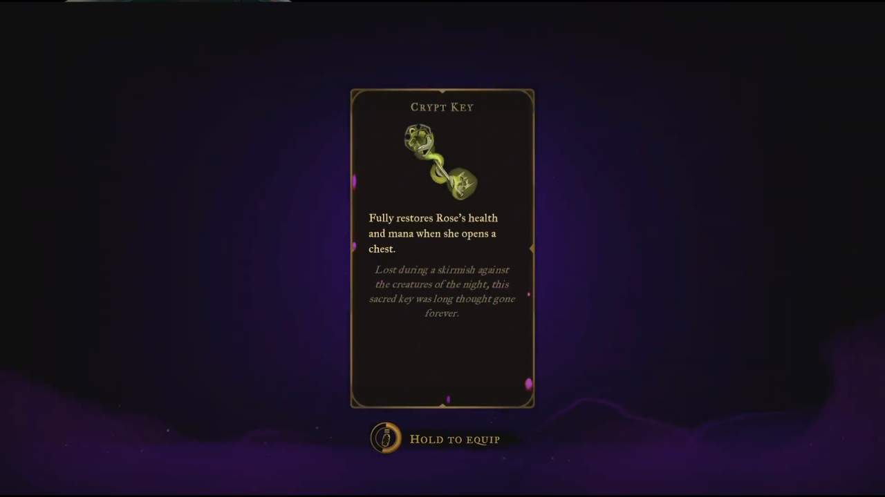Castlevania: Belmont's Curse Crypt Key Reward Chest