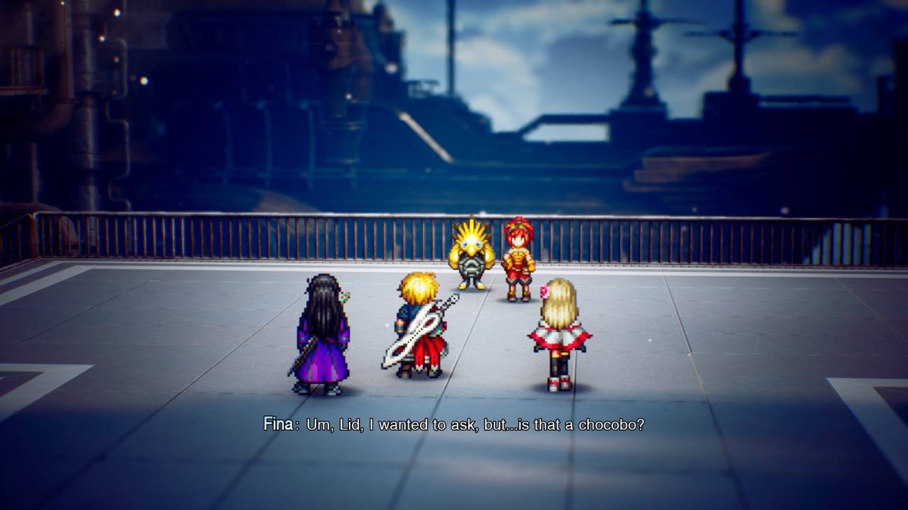 Final Fantasy Resonance Fina Talking about Chocobo