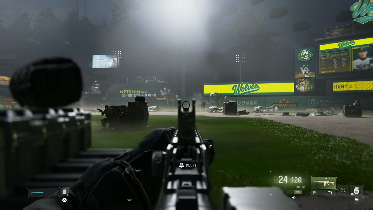COD MW 4 Aiming Through Iron Sights