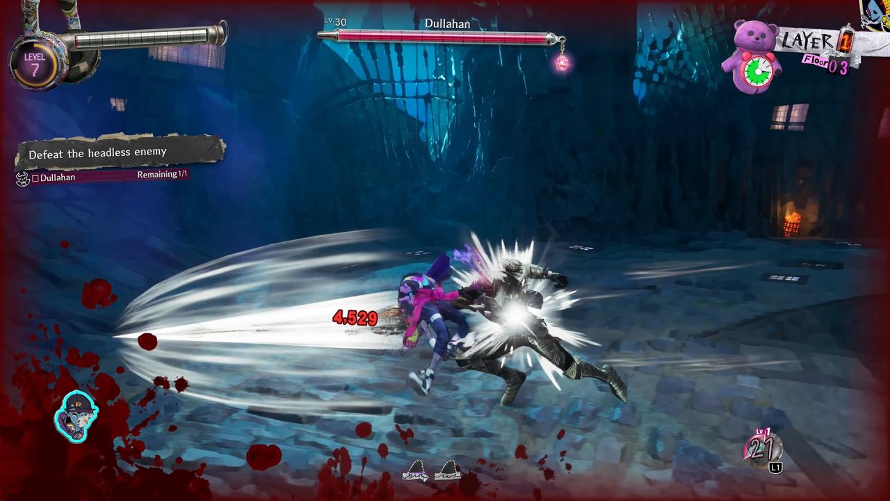Stupid Never Dies Davy attacking Dullahan
