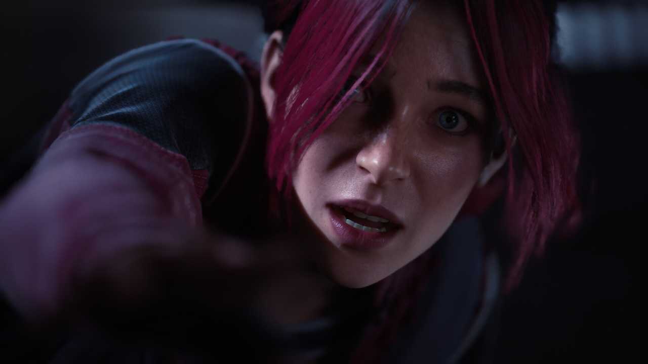 SPINE Female Protagonist giving a Shocked Look